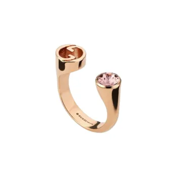 GUCCI Crystal Rings Unisex Rose Gold