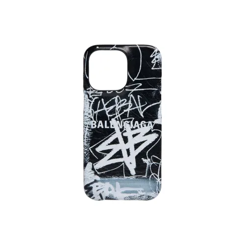 Balenciaga Leather Material Easy To Use And Durable Phone Cases Compatible With IPhone 13 Pro Trendy And Cool