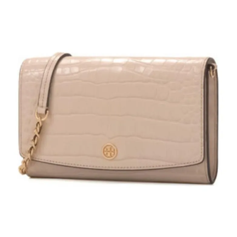 TORY BURCH Robinson Cow Leather Chain Bag Shoulder Bag Crossbody Bag Regular Women's Sand-1