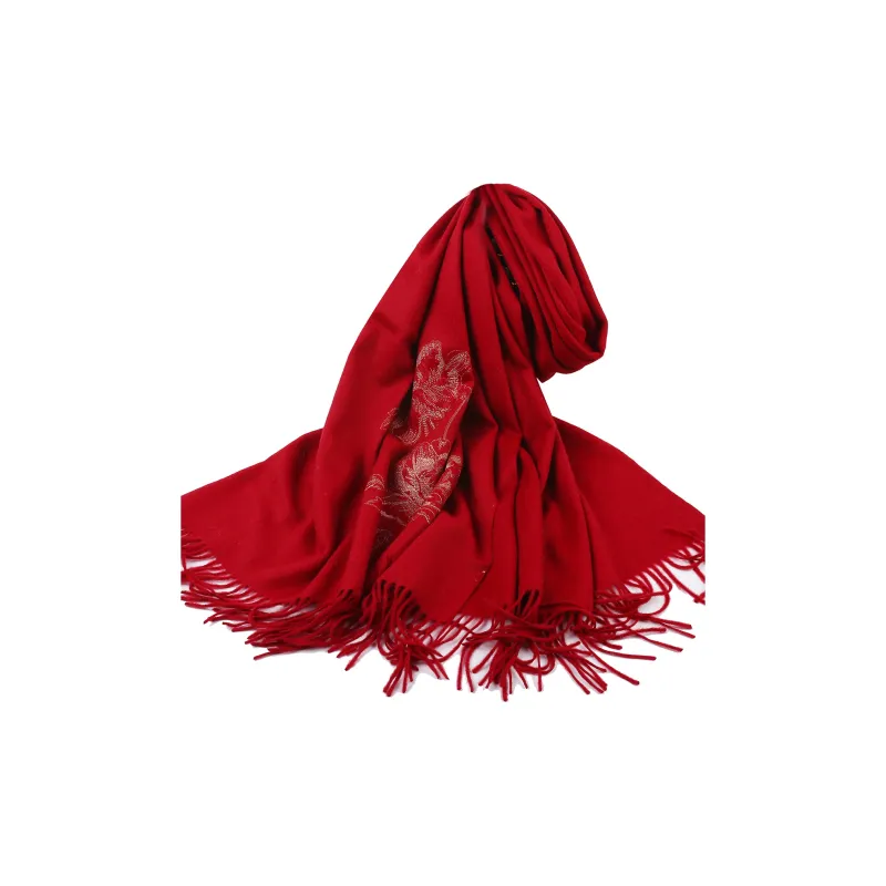 Shanghai Story 100% Sheep Wool Shawls Women's Encounter The Bloom, Nude-17
