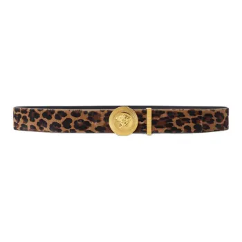 VERSACE Medusa Biggie Leopard print Belt