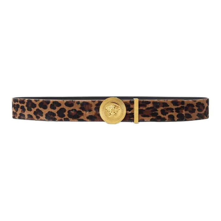 VERSACE Medusa Biggie Leopard print Belt-0