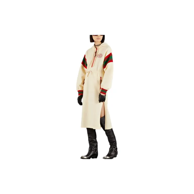 GUCCI Web stripe Hooded Dress-3