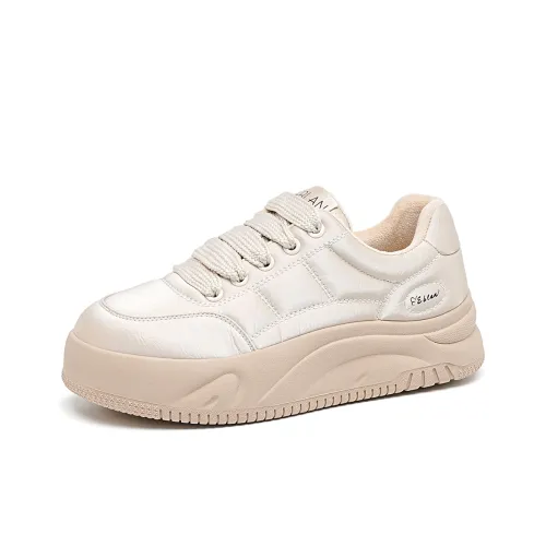 EBLAN Low Top Skateboard Shoes Women's Apricot