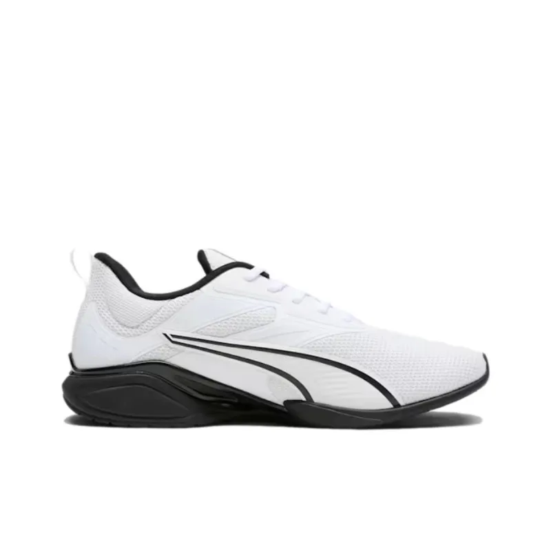 PUMA Neutron Anti Slip Wear Resistant Low Top Casual Shoes Unisex White Black-1