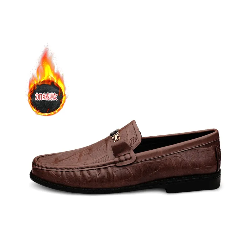 CKVUSAMG Gommino Loafers Unisex Black/Brown-8