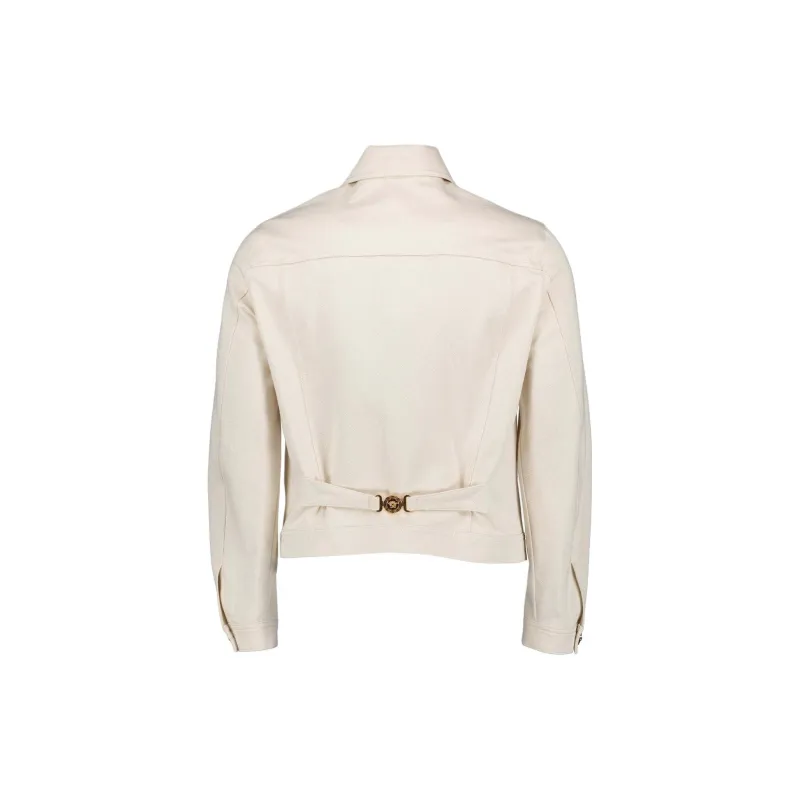 VERSACE Medusa Biggie Button Up Denim Jacket-1