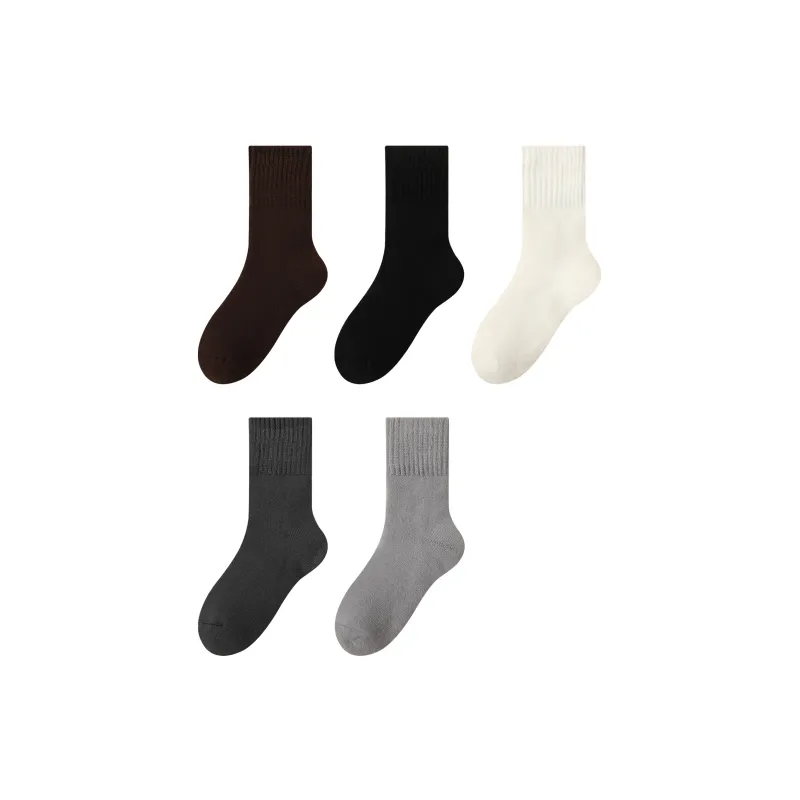 MIIOW Mid Calf Socks Men's Combo Set-11