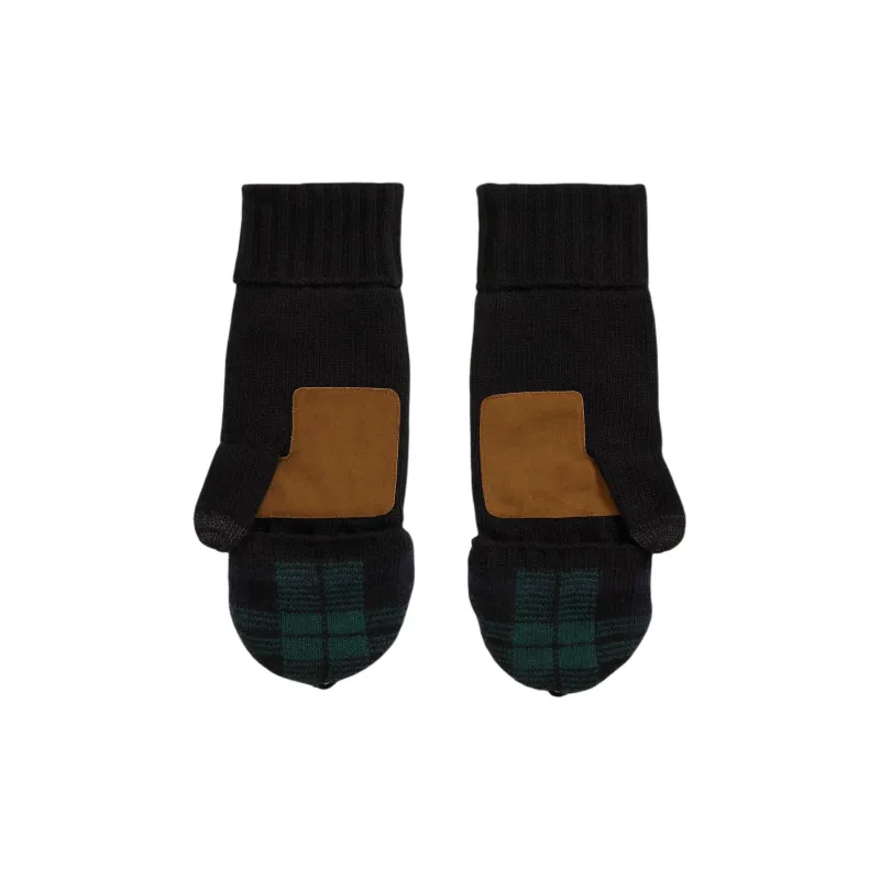 Ralph Lauren Wool Knit Gloves Men's Black-1