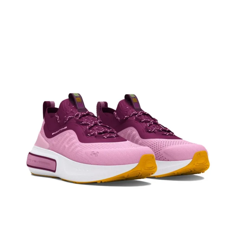 Under Armour Phantom 4 Anti Slip Wear Resistant Low Top Casual Shoes Unisex Pink-2