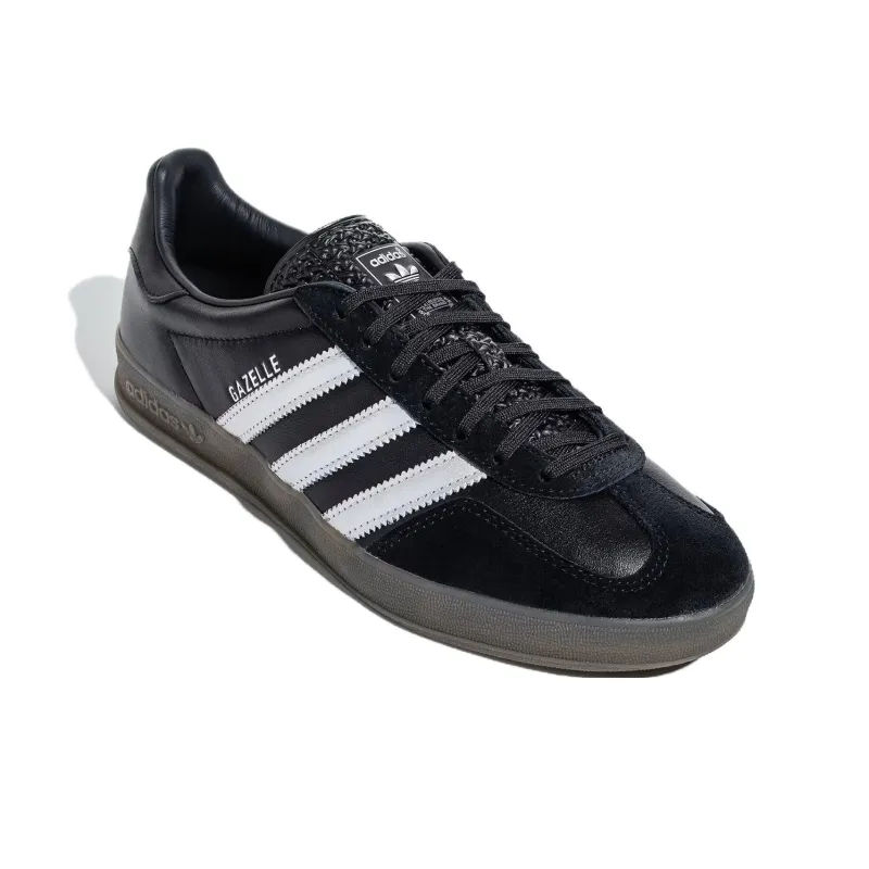 Adidas Gazelle Indoor 'Black Matte Silver Gum'-1
