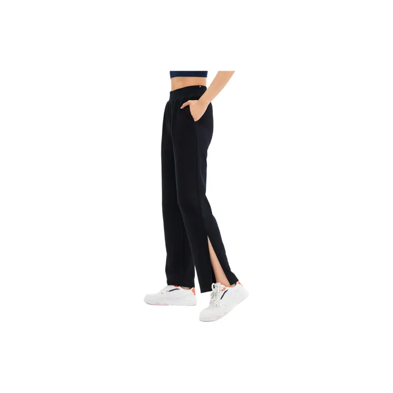 DECATHLON DOMYOS CN STRAIGHT PANT 520 Knitted Sweatpants Women's Black-2