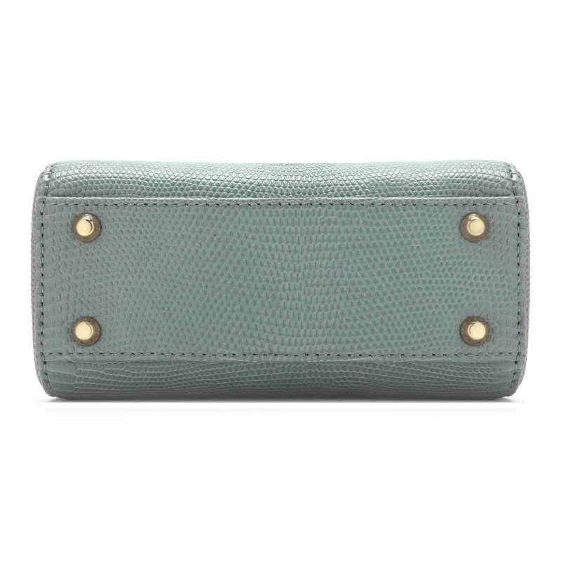 DIOR Lady Dior Lizard Skin Daisie Bag Shoulder Bag Crossbody Bag Handbag Mini Women's Haze Blue-4