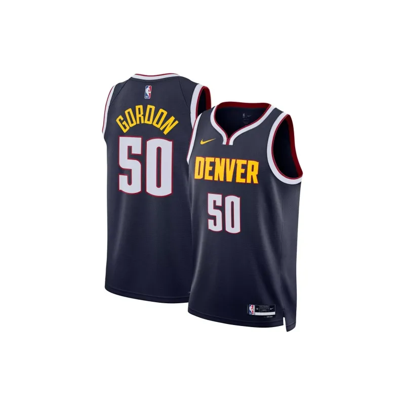 Nike Denver Nuggets Icon Edition 2022/23 Basketball Jersey Men's University Marine Blue-2