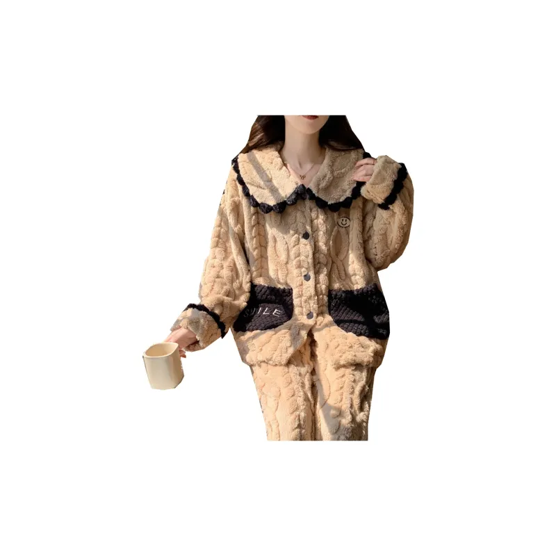 Ta Yan Pajama Set Women's Brown-5