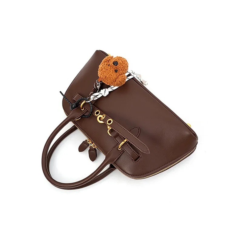 Vigno Synthetic Leather One Shoulder Handbags Regular Women's Brown/Coffee/Black-2