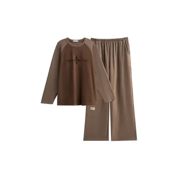 Same Language Pajama Set Women's Apricot Brown · Camel