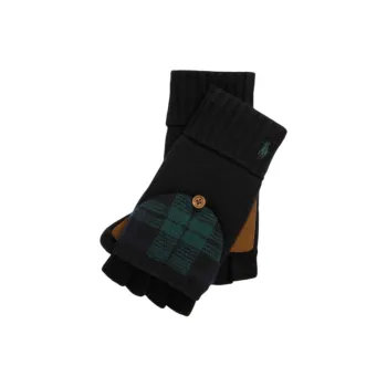 Ralph Lauren Wool Knit Gloves Men's Black