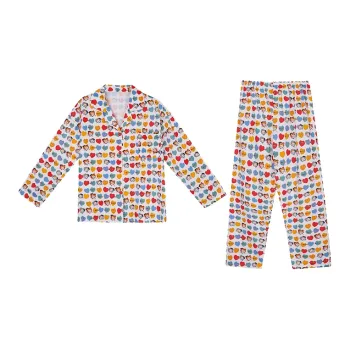 TLXT Pajama Set Women's Cartoon Heart Style