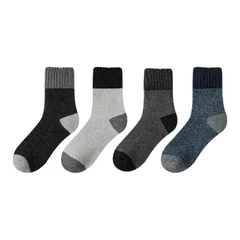 MIIOW Mid Calf Socks Unisex 4 Pack