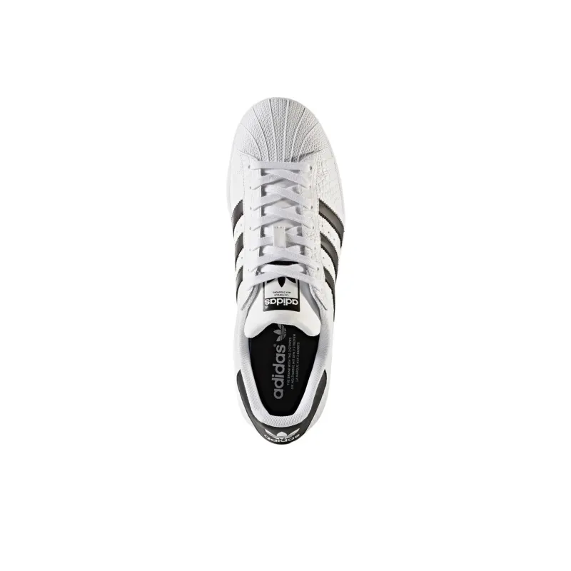 Adidas Originals SUPERSTAR Anti Slip Wear Resistant Low Top Skateboard Shoes Unisex White Black-2