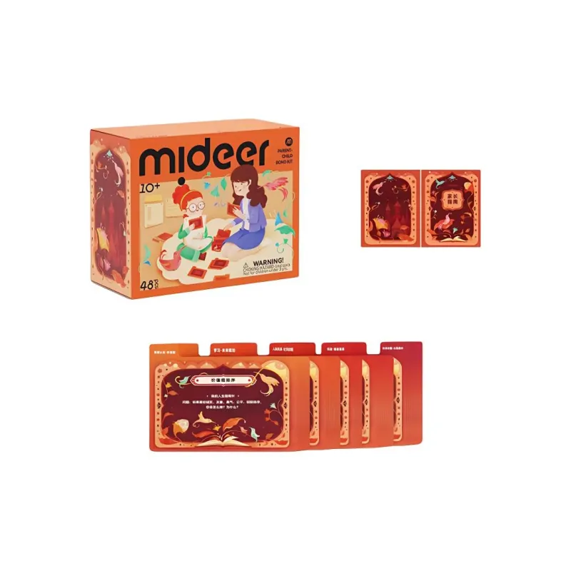 MIDEER Parent And Kid Communication Card Companion Time Tips Expression Thinking Training Interactive Games Board Games-5