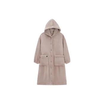 Sha Qian Pajama Robe Women's Light Gray