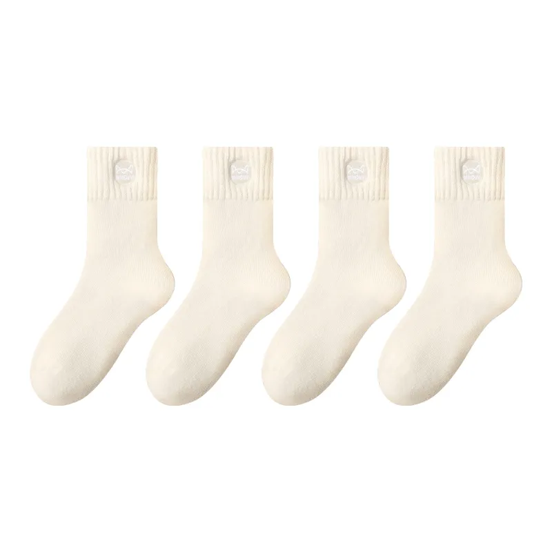 MIIOW Mid Calf Socks Women's Combo Set-16