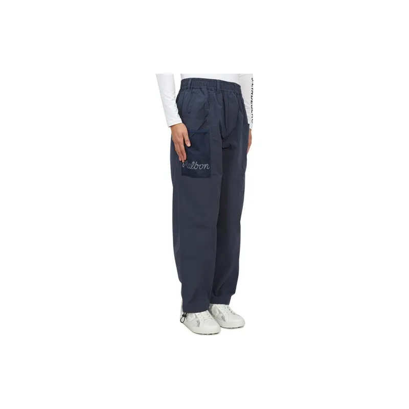 Malbon Golf Knitted Sweatpants Men's Blue-2