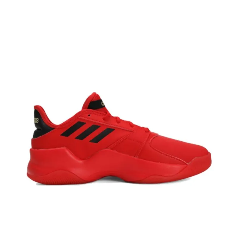 Adidas Streetflow Anti-Slip Wear-Resistant Low-Top Basketball Shoes Men's Red-1