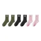 6 Pack (2 Army Green+2 Black+2 Pink)