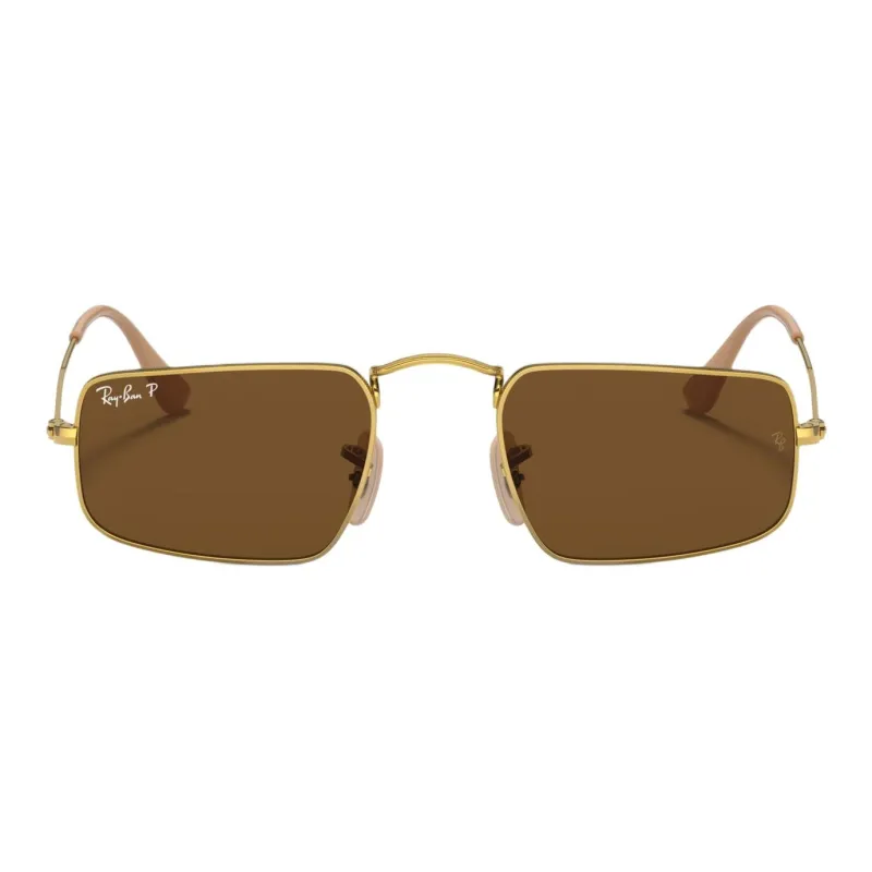 RayBan Acetate Metal Square Sunglasses Women's Gold-1