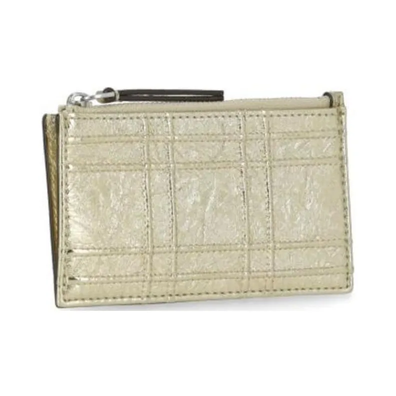 TORY BURCH Fleming Nappa Leather Coin Purse Wallets Card Holders Regular Women's Gold-1