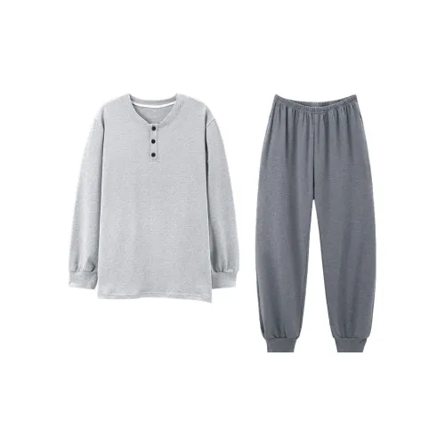 MIIOW Pajama Set Men's Light Gray