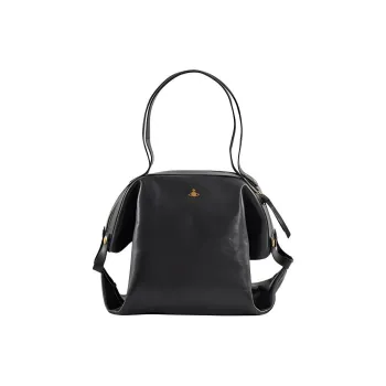 Vivienne Westwood Cow Leather Handbag Unisex Black