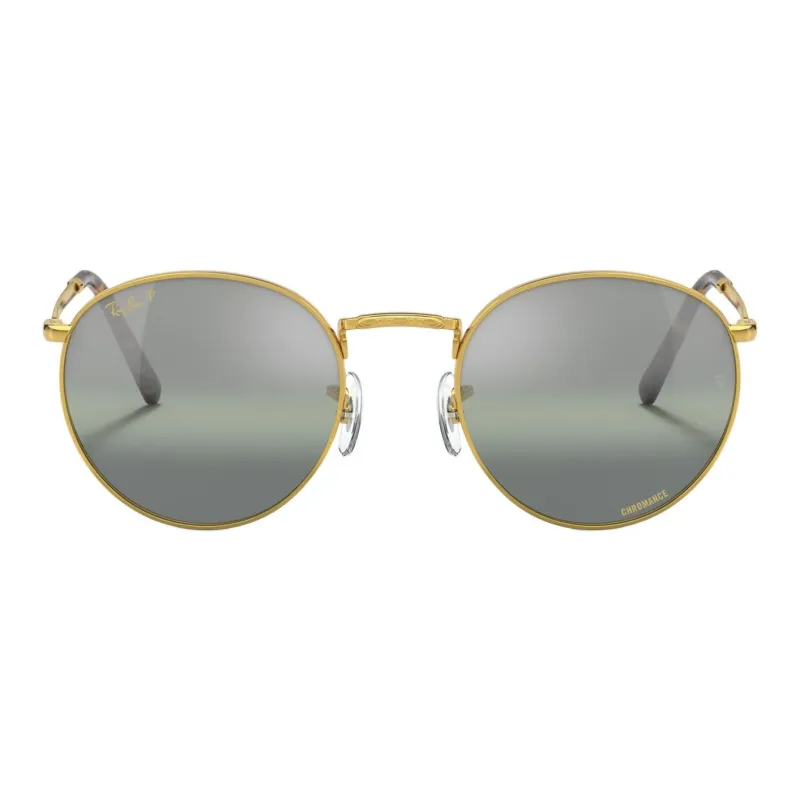 RayBan Crystal Round Sunglasses Women's Gold-1