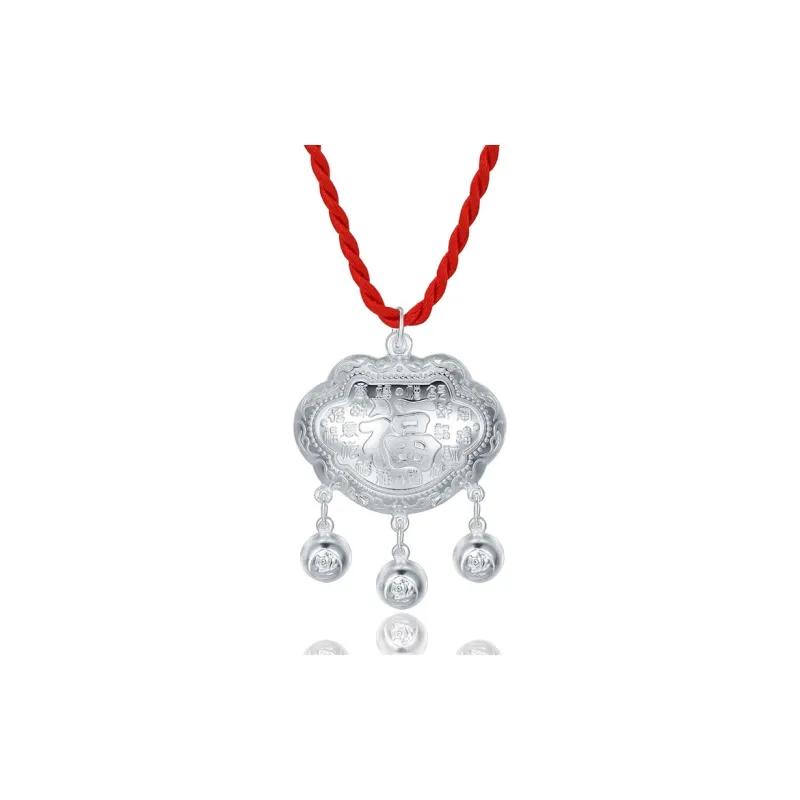 Bifeiman 999 Fine Silver Sterling Silver Necklace Kids'-0