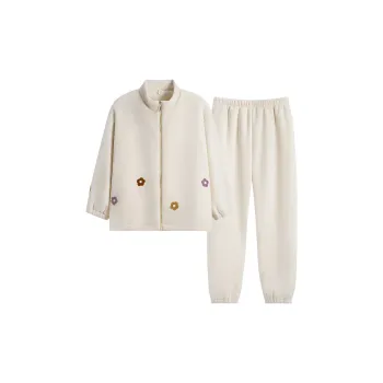 Sha Qian Pajama Set Women's Milk White