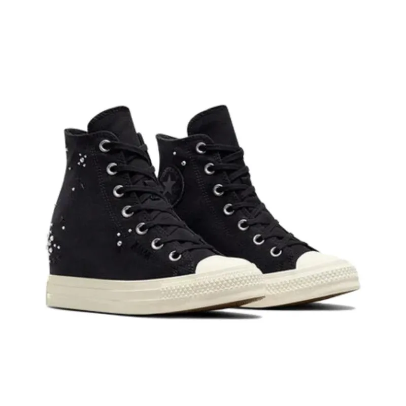 Converse Women's Chuck Taylor All Star Wedge Platform High 'Pearls & Studs Total Eclipse'-4