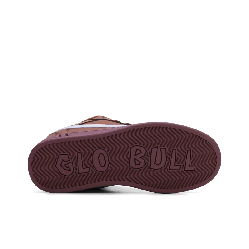 GLO BULL Skateboard Shoes Unisex Low Top Dark Red-5