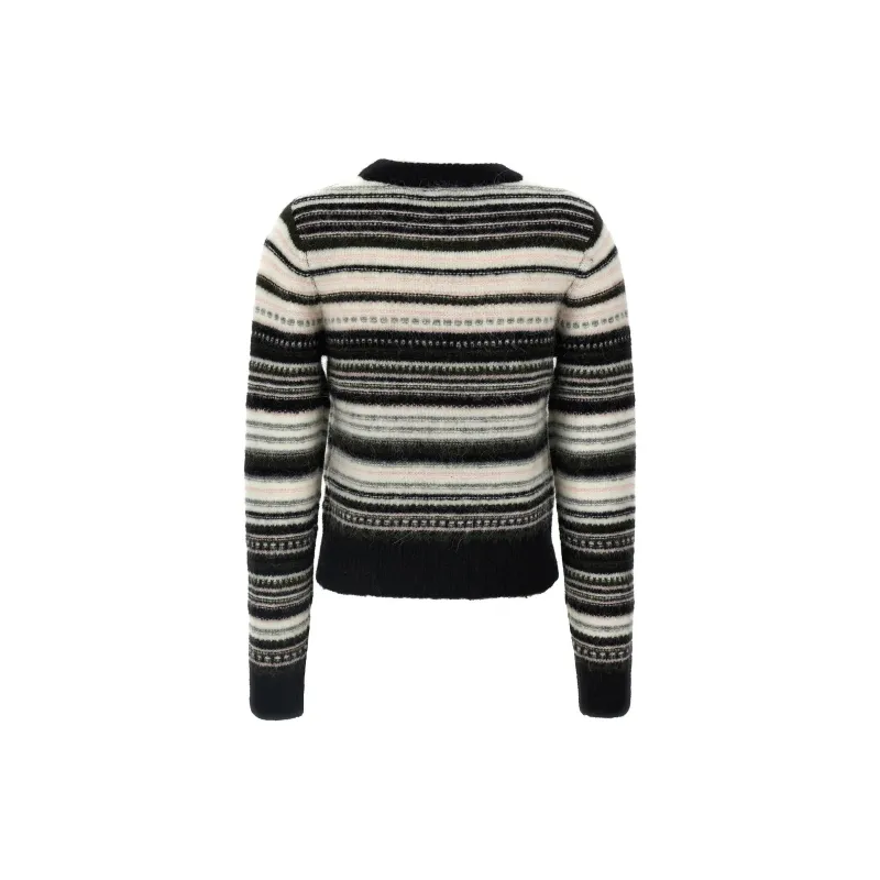 GANNI Striped Knit Jumper-1