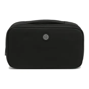TORY BURCH Recycled Nylon Clutch Makeup Bag Women's Black