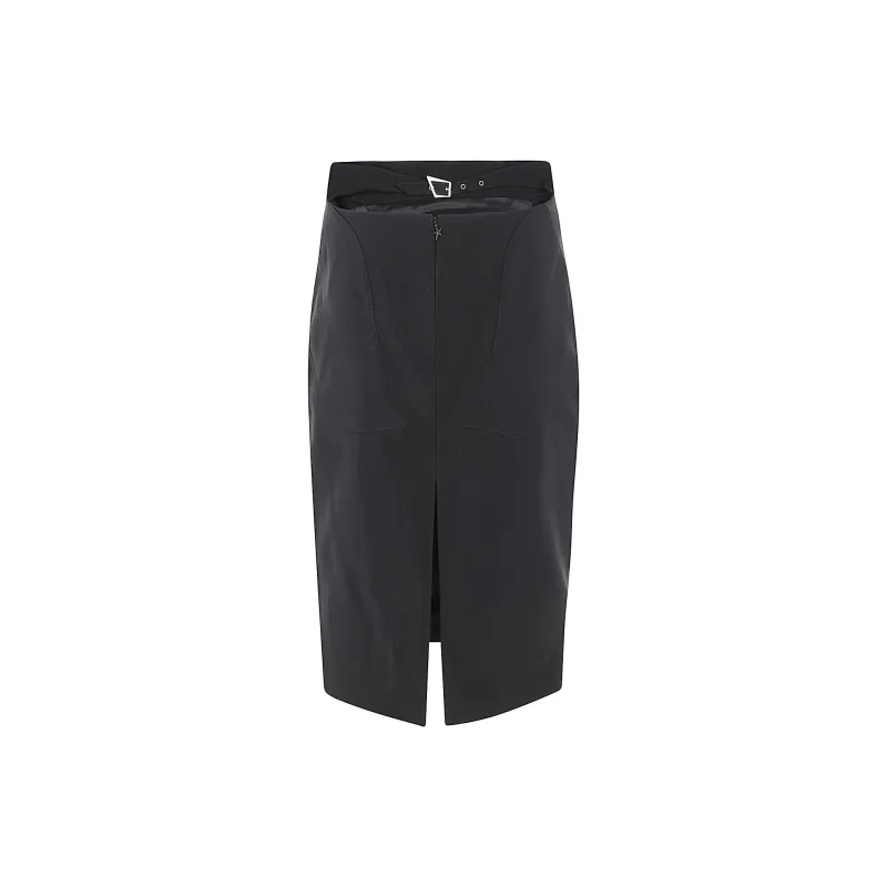 Mugler Buckled Tailored Skirt-1
