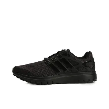 Adidas Energy Cloud Abrasion Resistant Low Top Running Shoes Men's Black
