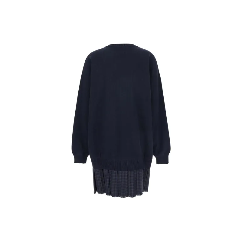 Balenciaga Layered V-Neck Dress-1