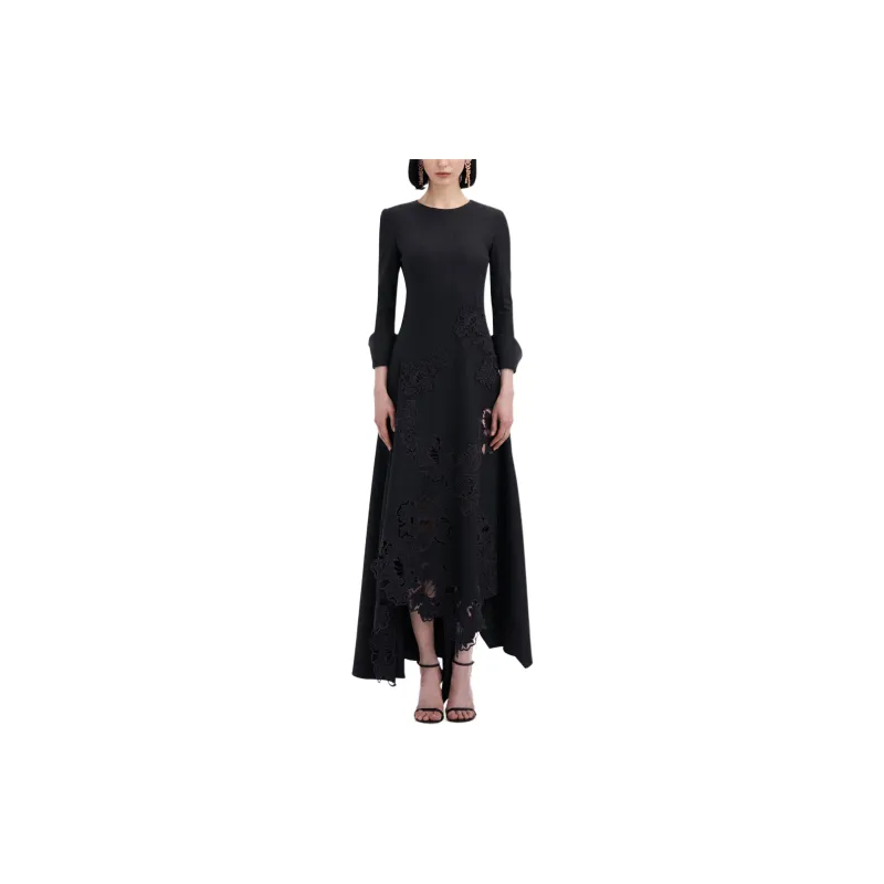Oscar De La Renta Peony Guipure appliqué Dress-1