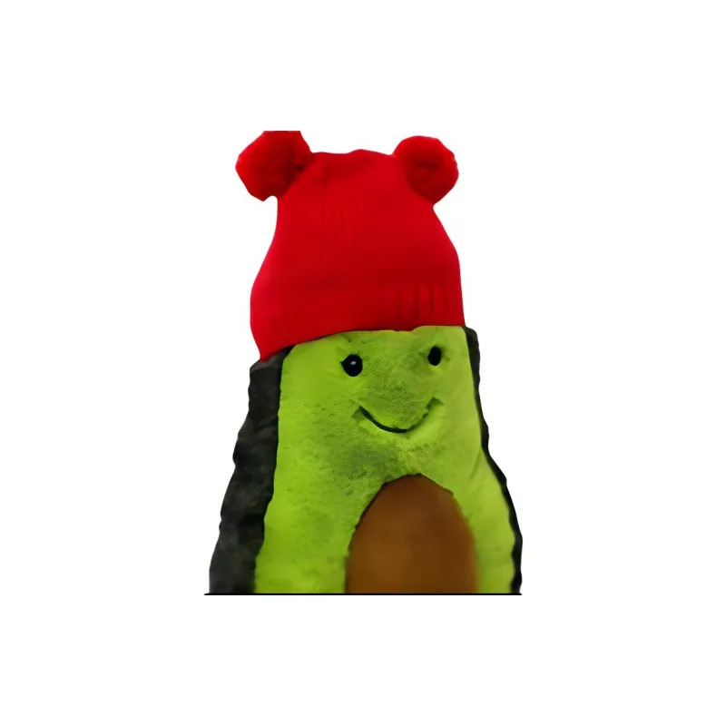 JELLYCAT Christmas Series Green Avocado Dolls Plush Doll 16cm Height In Sitting Posture-3