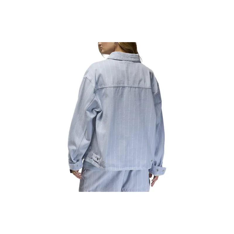 Jordan A Maniére Collaboration Jackets Coats Unisex Light Armory Blue-1