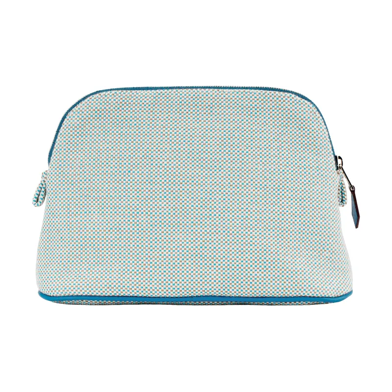 HERMES Bolide Cotton Storage Bag Mini Unisex Cyan Plus Lure-3