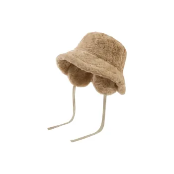 STUFFER Faux Rabbit Hair Bucket Hats Women's